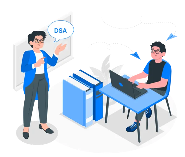 Trainer guiding a new DSA partner